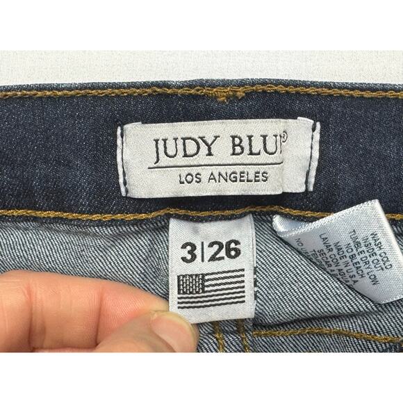 Judy Blue Women's Skinny Fit Stretch Blue Denim Jeans - Size 3 (26x29) - Picture 3 of 4